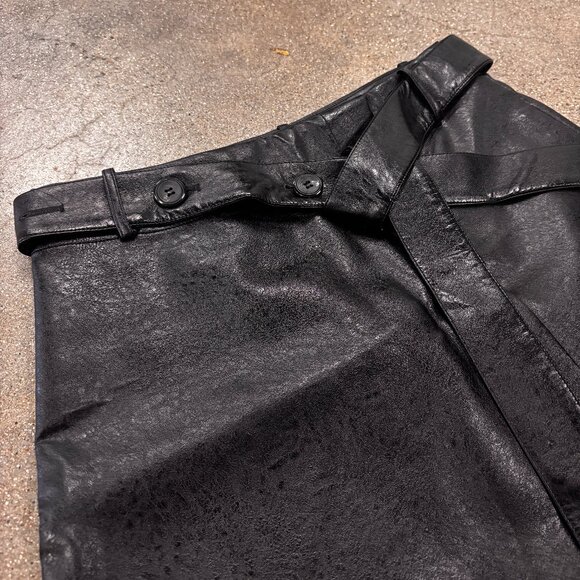 Modern Citizen Tanner Vegan Leather Wrap Skirt - Picture 6 of 11